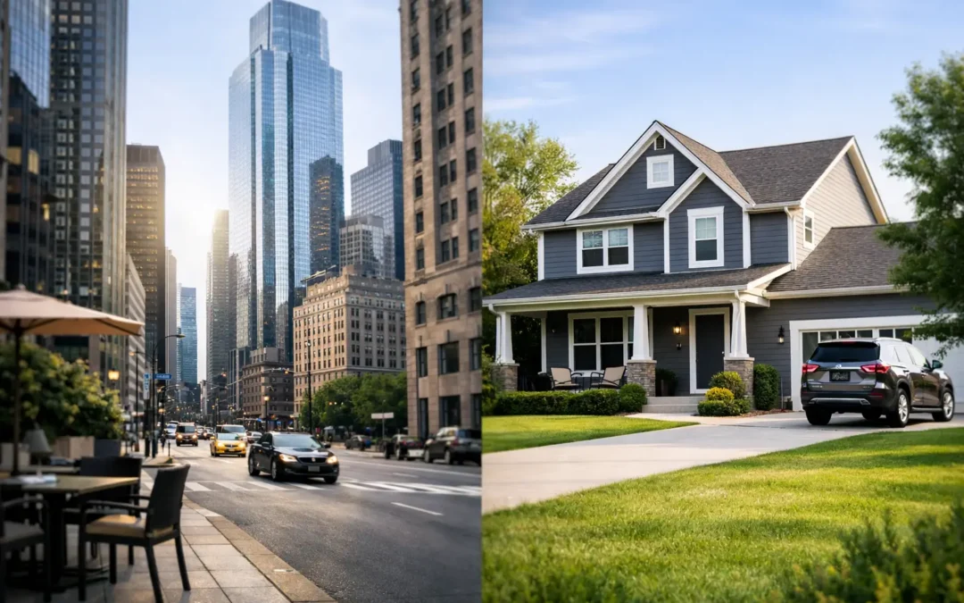 Downtown Address Versus Home Address